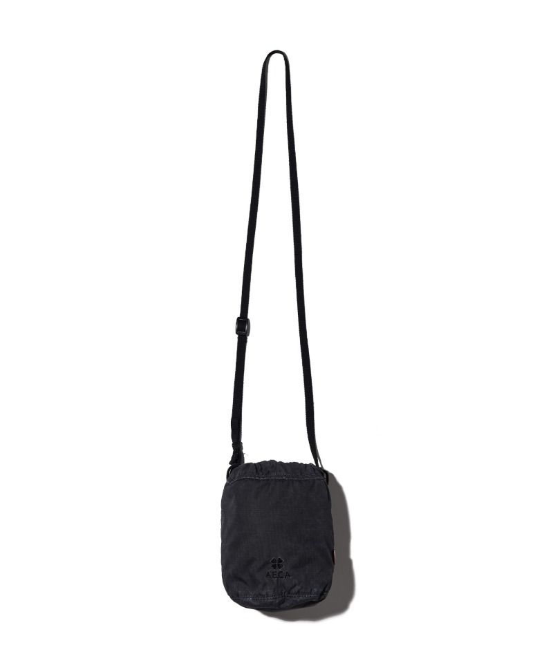 AECA WASHED SMALL POUCH BLACK FWBEABAST002C0BA