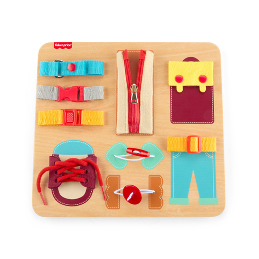 費雪木製蒙特梭利穿搭板