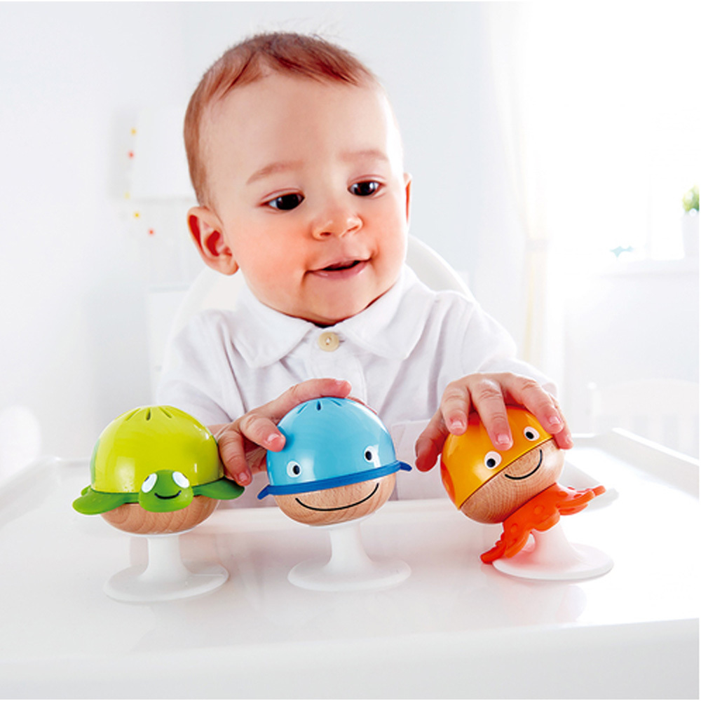 HAPE海洋動物吸盤沙鈴組