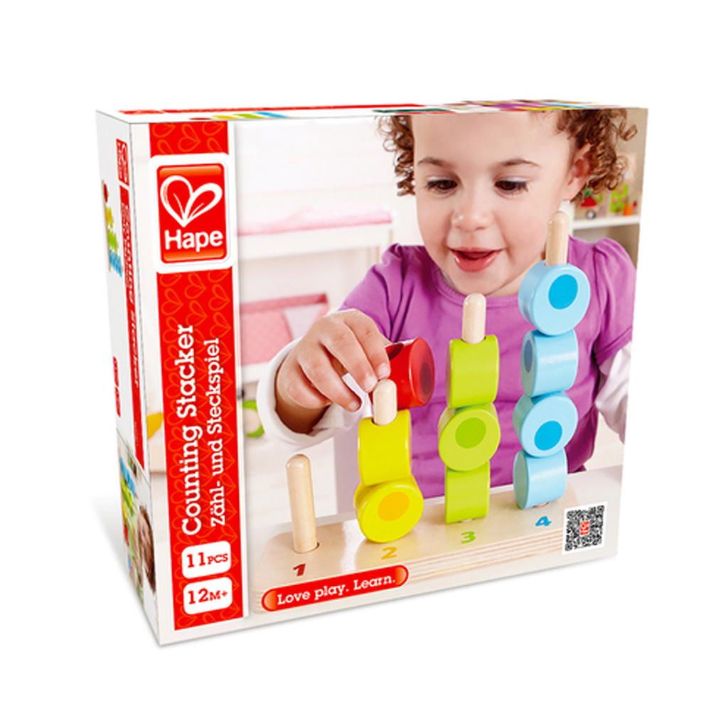 HAPE數字堆堆樂木製積木