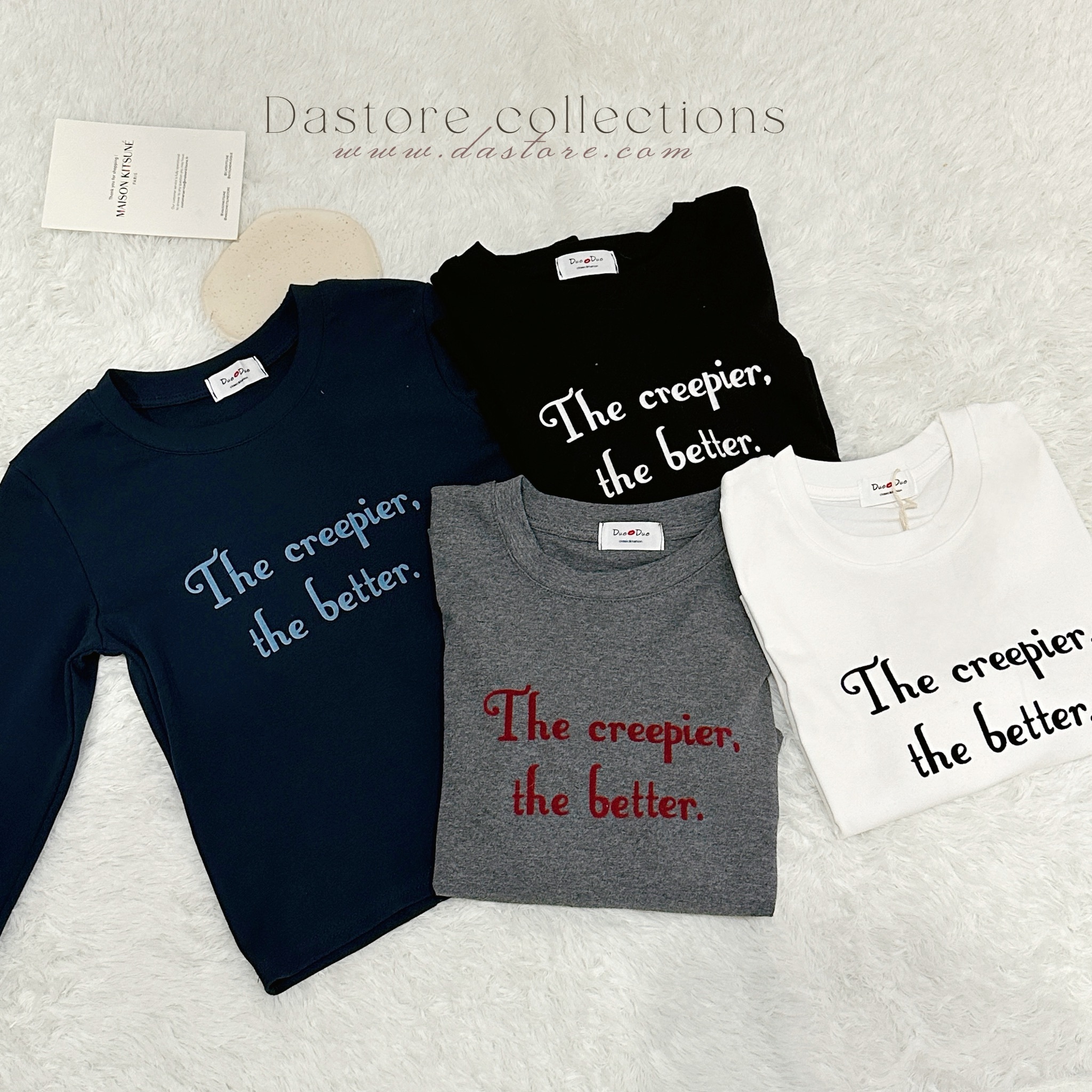 短磨毛哥德式字母上衣/打底衣