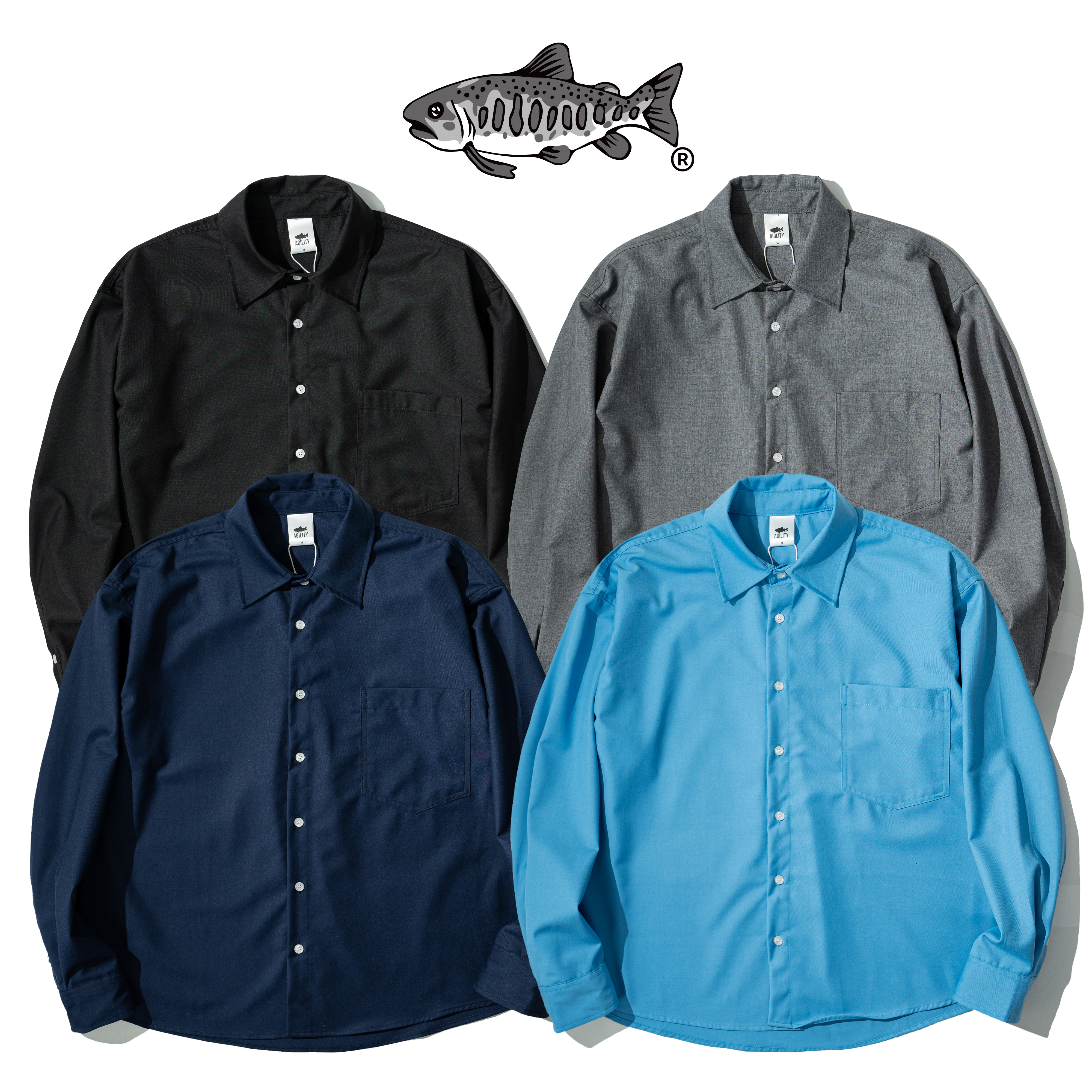 AGILITY Wrinkle Free LS Shirts 抗皺 輕膚 長袖襯衫 [SH60]