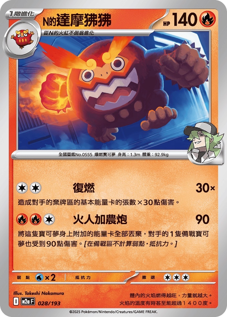 M2aF 028/193 N的達摩狒狒