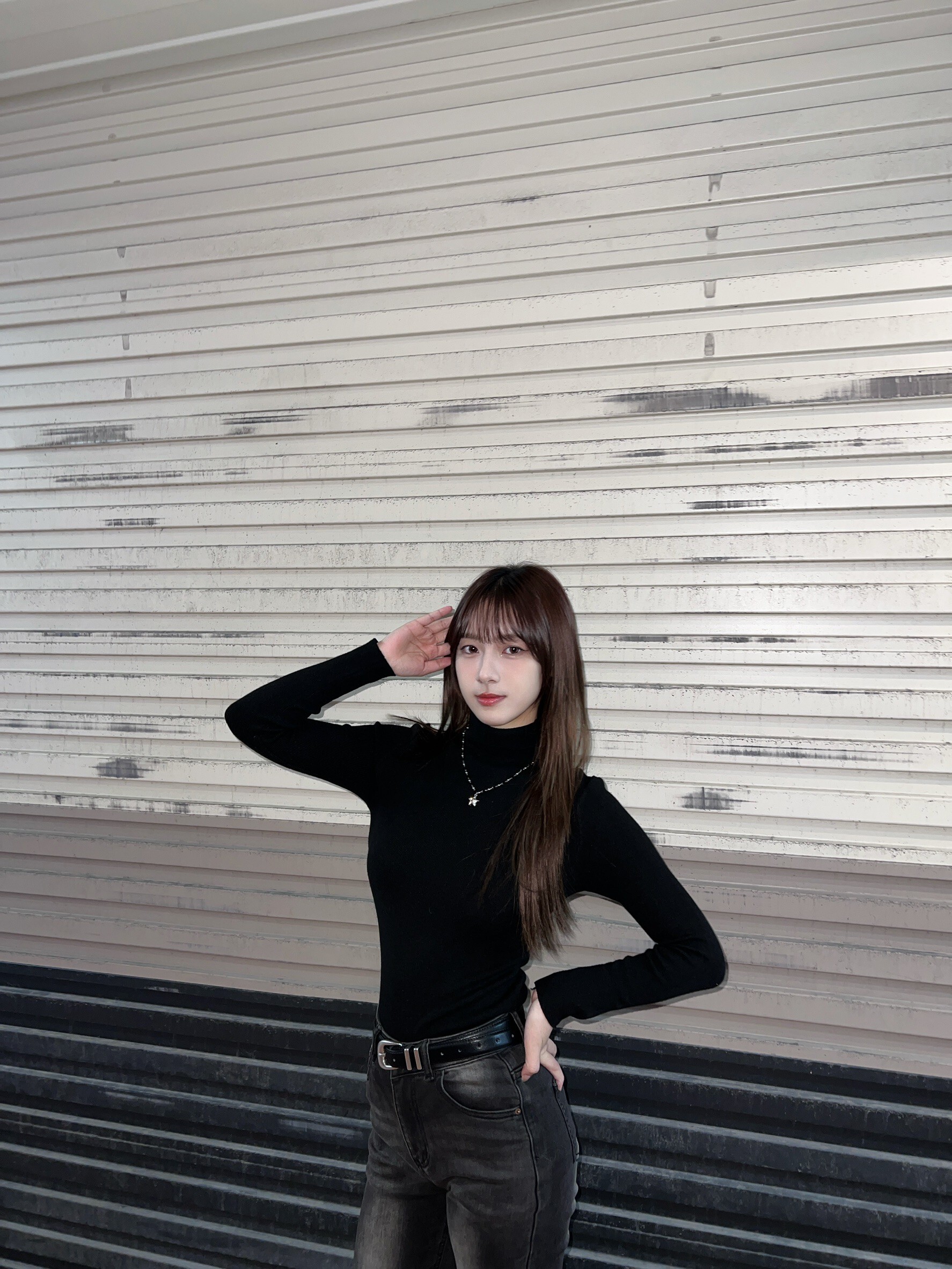 (GOAL) 針織素色高領毛衣 堆堆領 打底衫