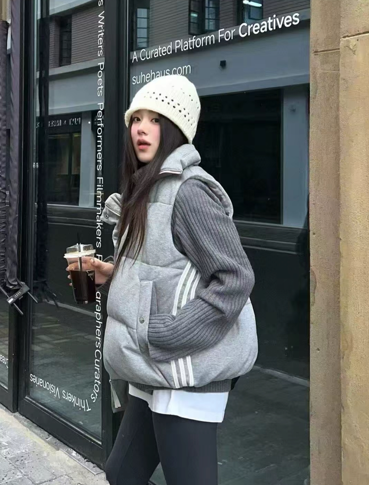 Adidas Originals 三葉草 背心 灰色 秋冬 小標 立領 KS8495/預購