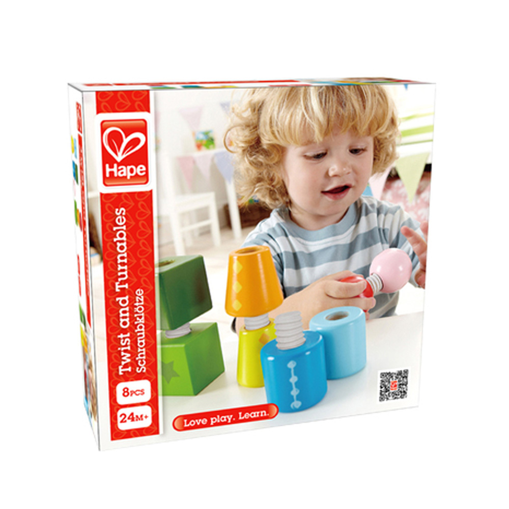 HAPE幾何螺旋組合積木