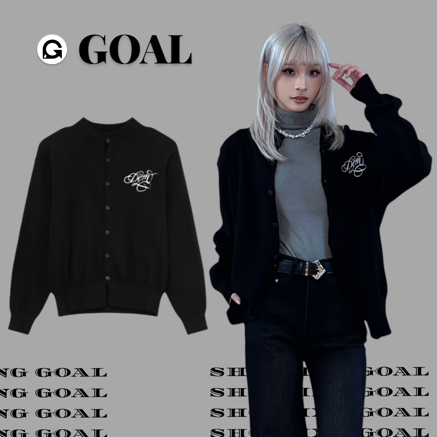 (GOAL) DCM 針織外套 毛衣  針織 合身