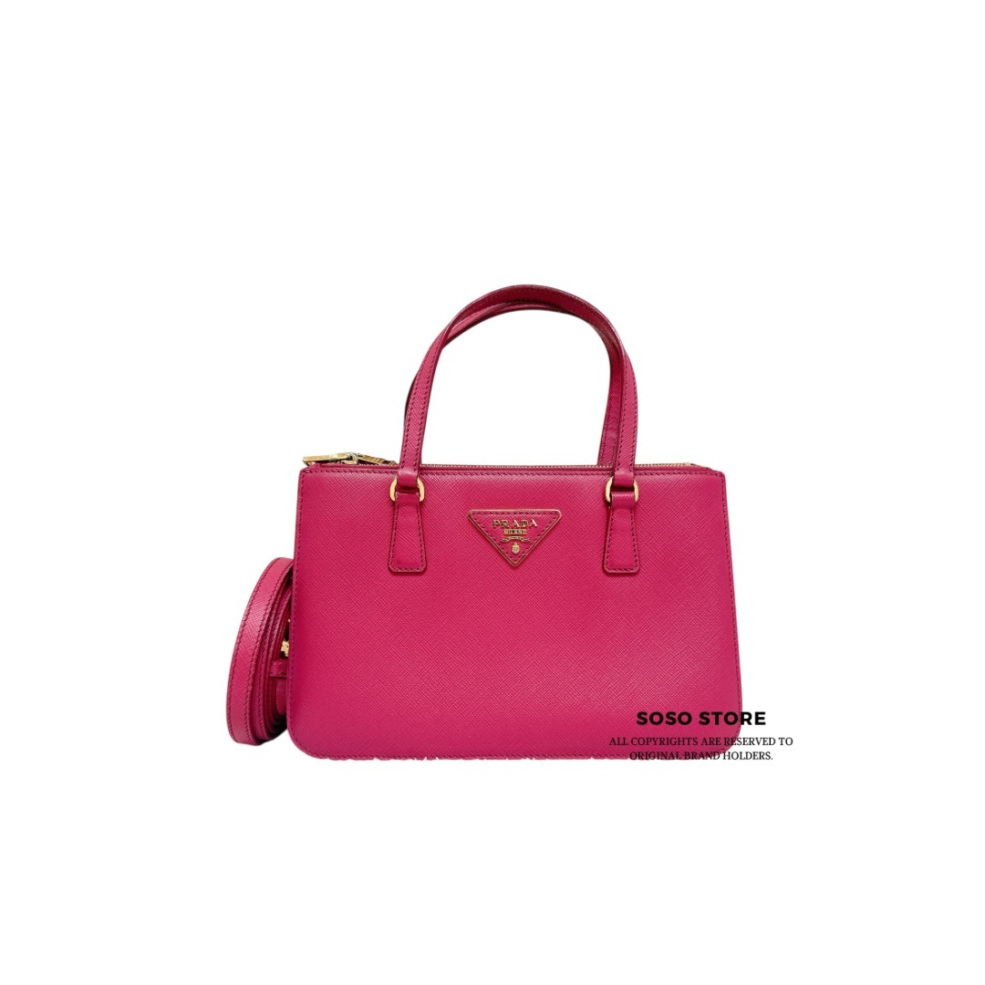 Prada Galleria Bag - Pink / Ghw