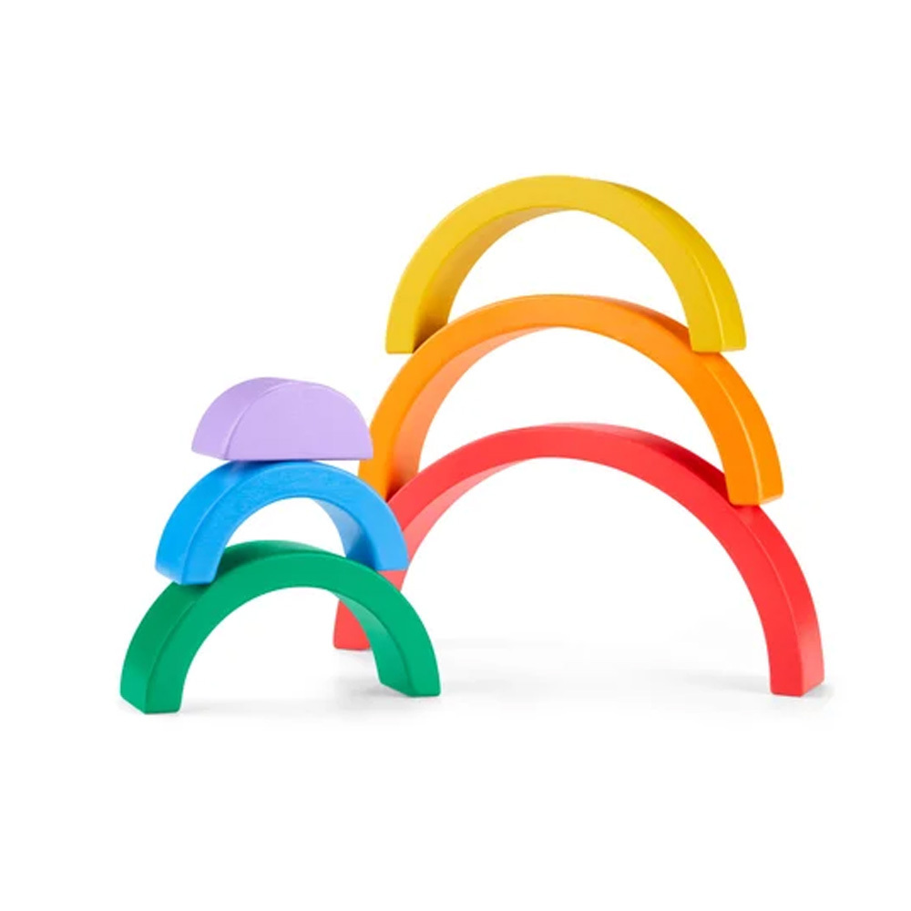 費雪木製彩虹疊疊樂
