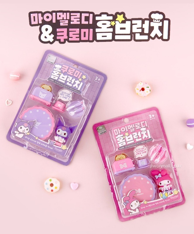 (現貨)韓國🇰🇷Sanrio Melody / Kuromi 迷你煮飯仔套裝連糖果