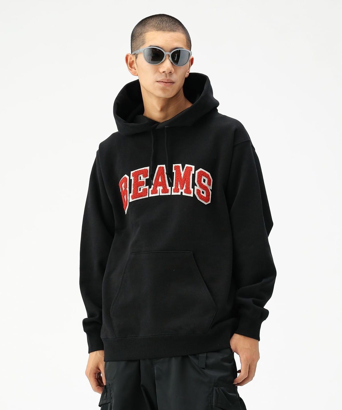 iSNEAKERS｜BEAMS Logo Basic Hoodie 立體刺繡帽踢