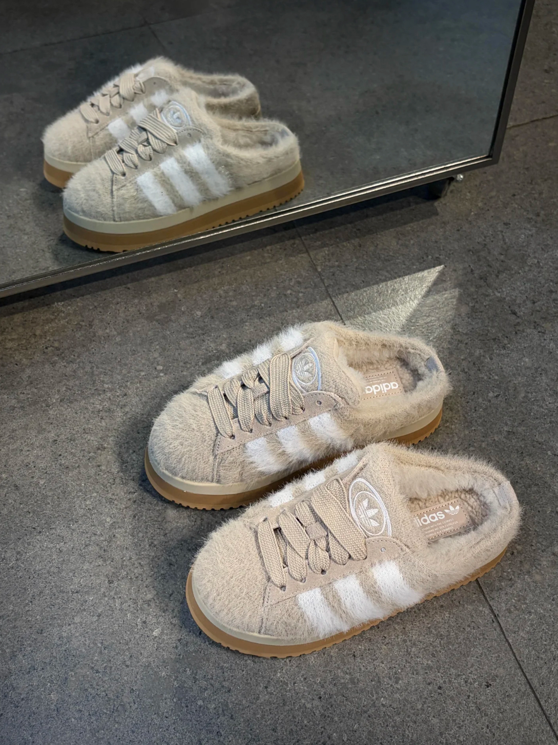 <預購> ADIDAS Campus OOS Winter Row 毛絨絨麵包鞋