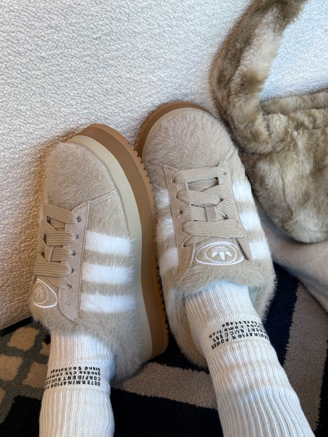 <預購> ADIDAS Campus OOS Winter Row 毛絨絨麵包鞋