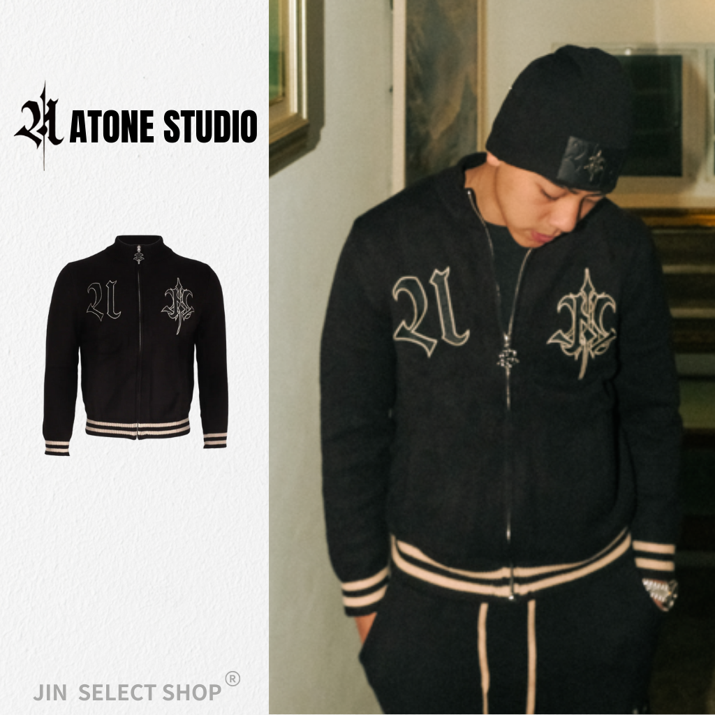 ATONE 25FW KNITTED JACKET 立領 針織夾克 外套 訂製拉鍊 A2103