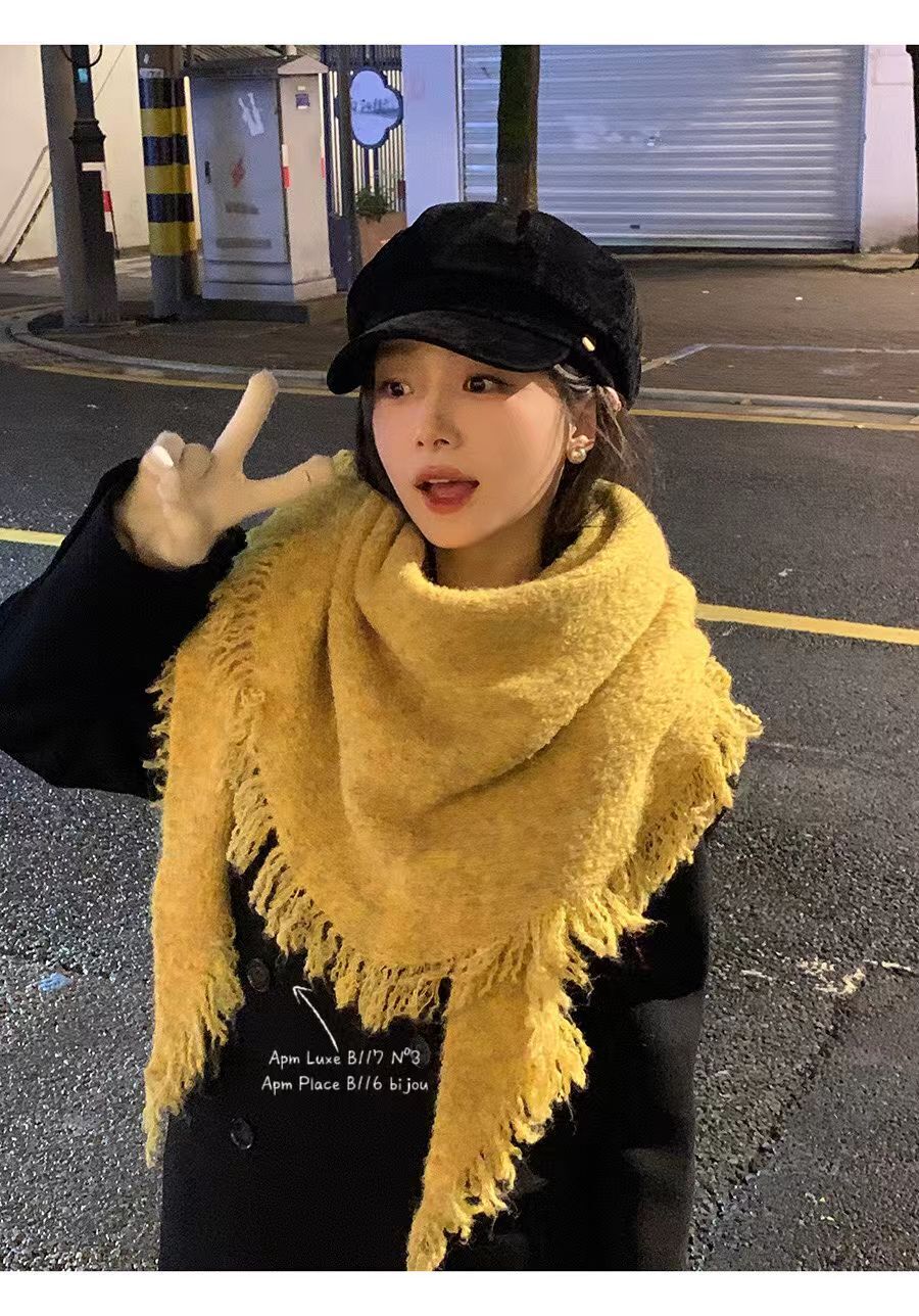 BN5305 毛呢不規則頸巾