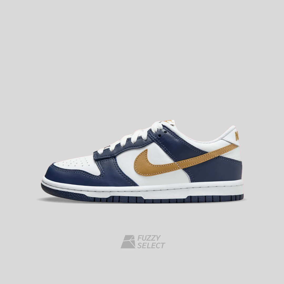 【逢甲FUZZY】Nike Dunk Low GS "Midnight Navy" 海軍藍 金勾 FB9109-111
