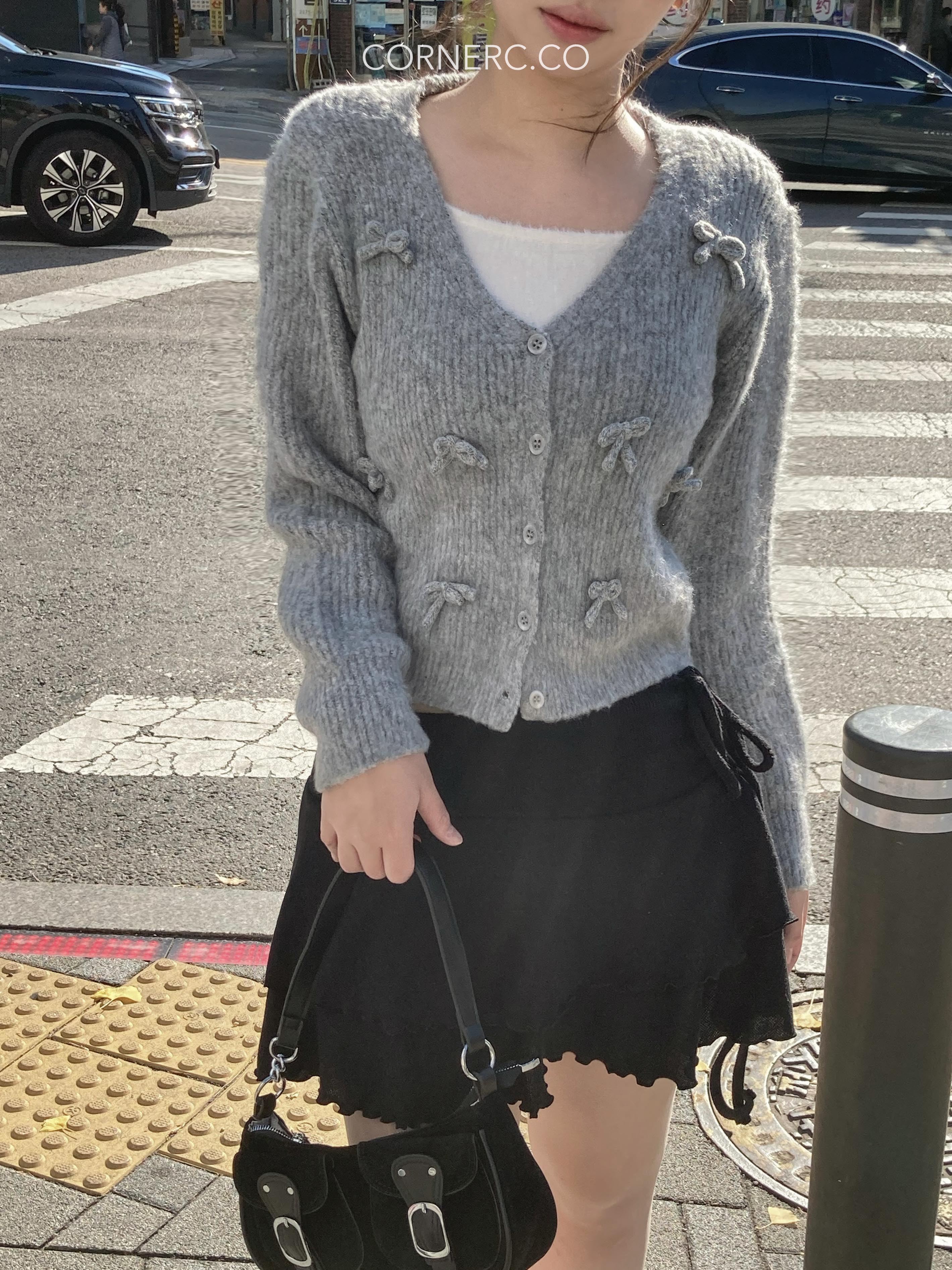 The Cutest Ribbon Knit Outer〈🇰🇷DAY 2〉