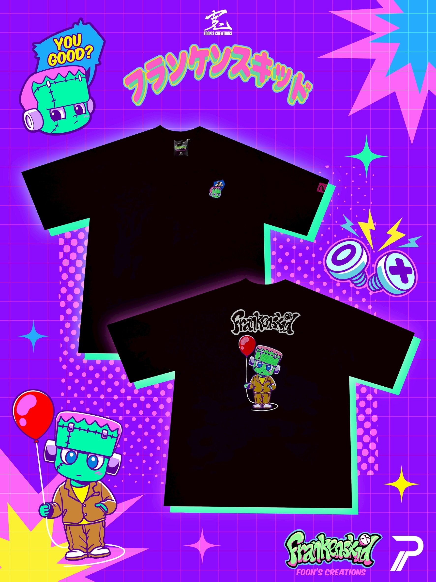 【現貨】Frankenskid x Pinknocchio -Frankenskid T恤⚡