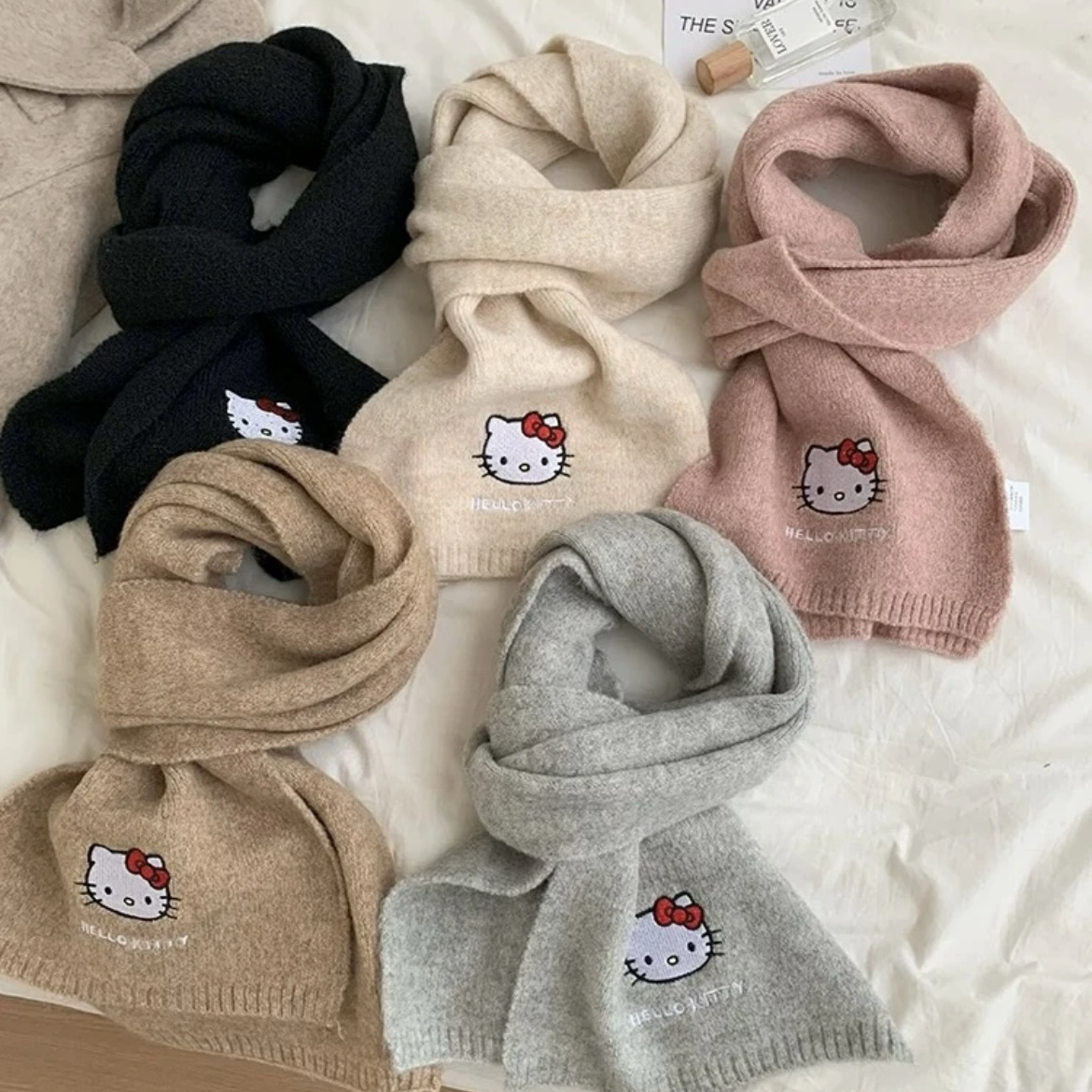 <正版授權>三麗鷗 SANRIO 羊毛圍巾 Hello Kitty 凱蒂貓 大耳狗 酷洛米 帕恰狗 美樂蒂