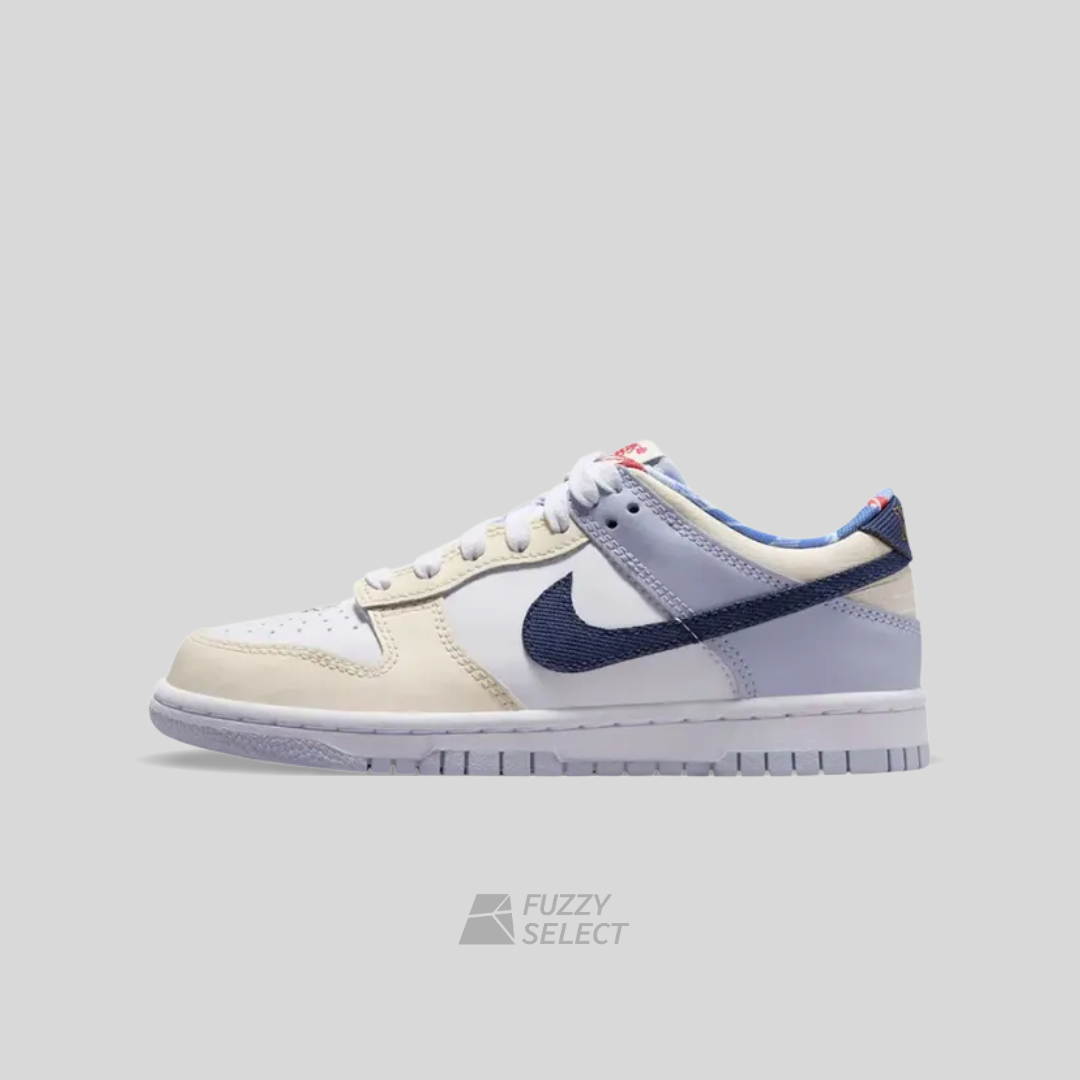 【逢甲 FUZZY】Nike Dunk Low GS "Just Do It" 米白 藍紫 IH7343-141