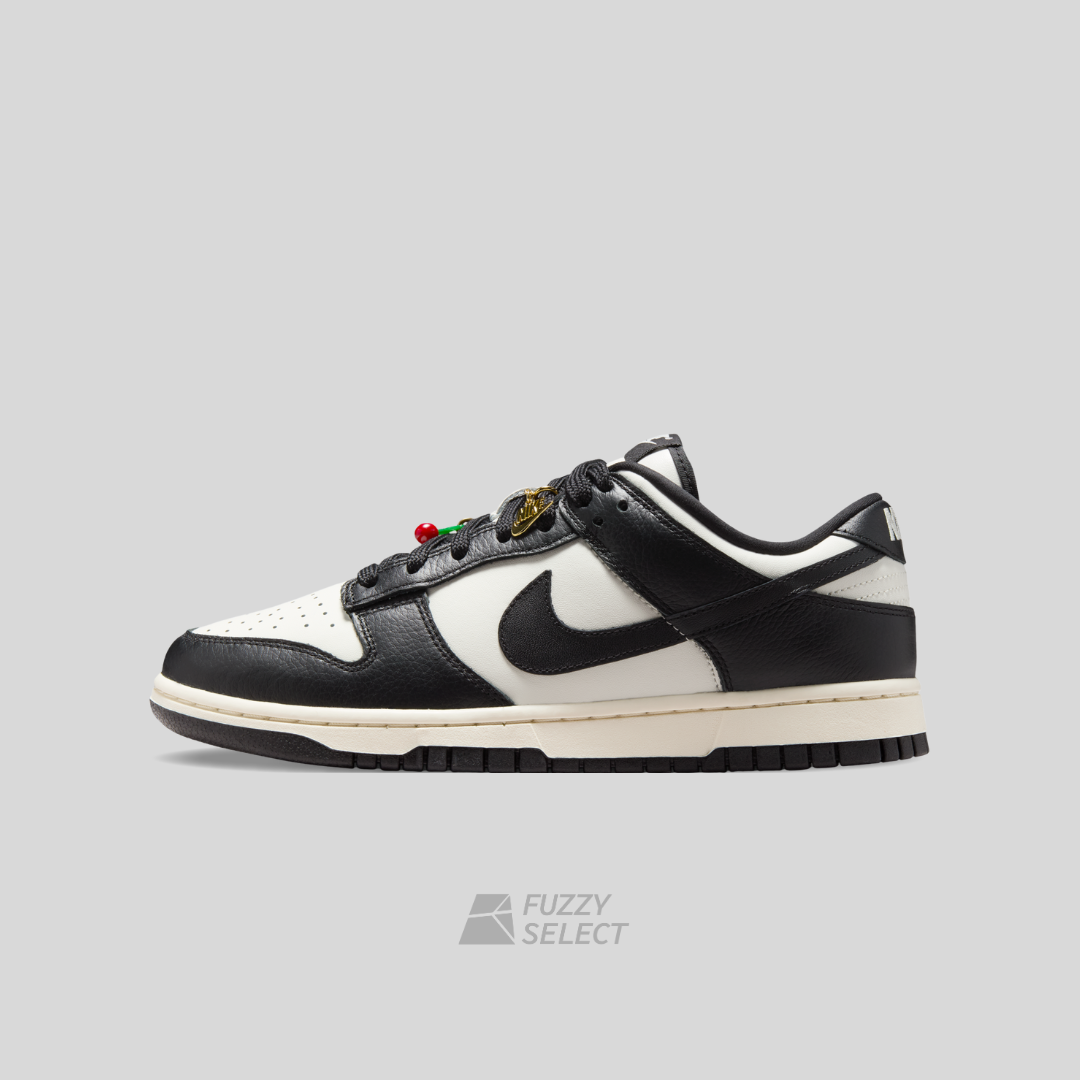 【逢甲 FUZZY】W Nike Dunk Low "Cherry Charm" 黑白 櫻桃 笑臉 吊飾 HQ7487-100
