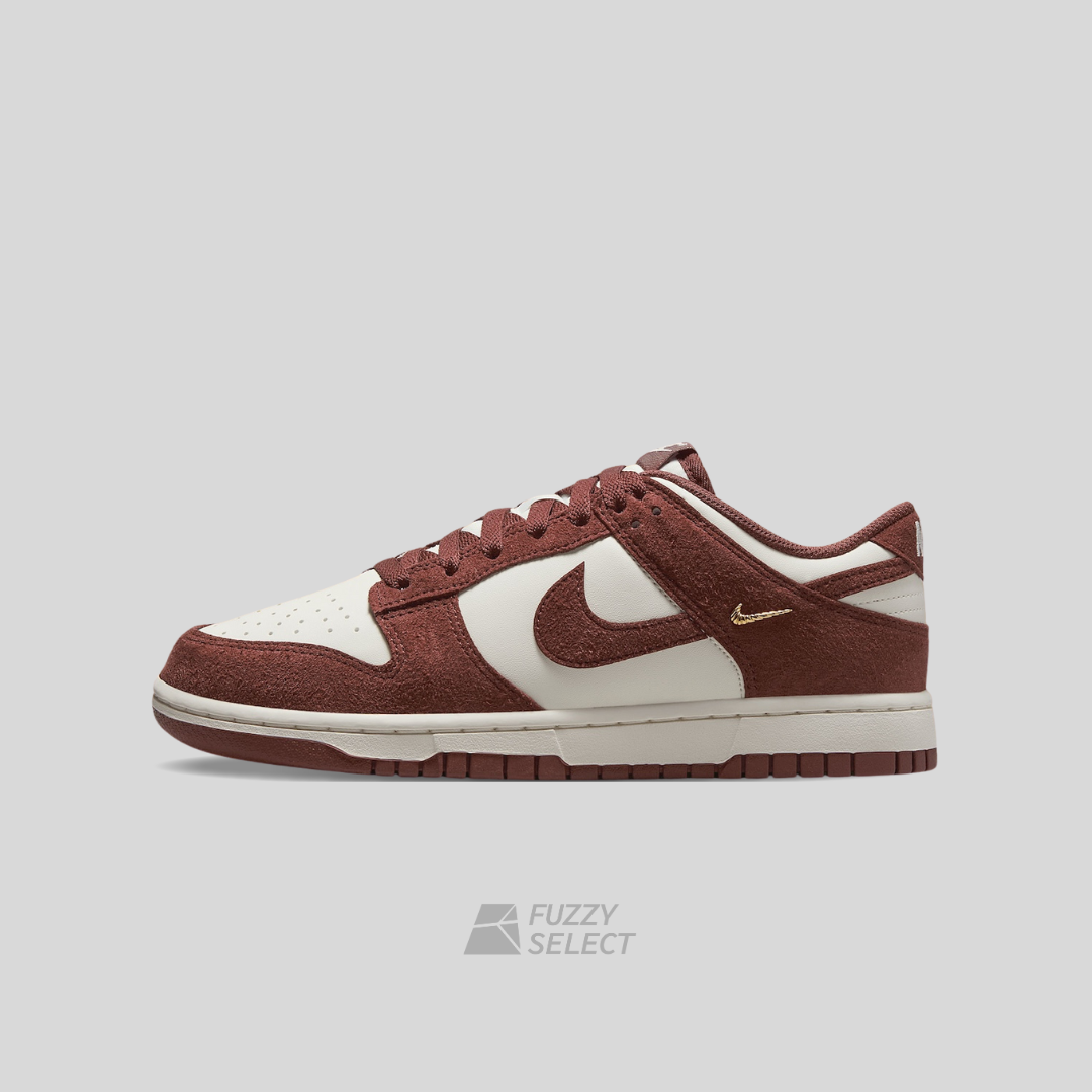 【逢甲 FUZZY】W Nike Dunk Low "Red Sepia" 麂皮 磚紅 金小勾 IB4417-104