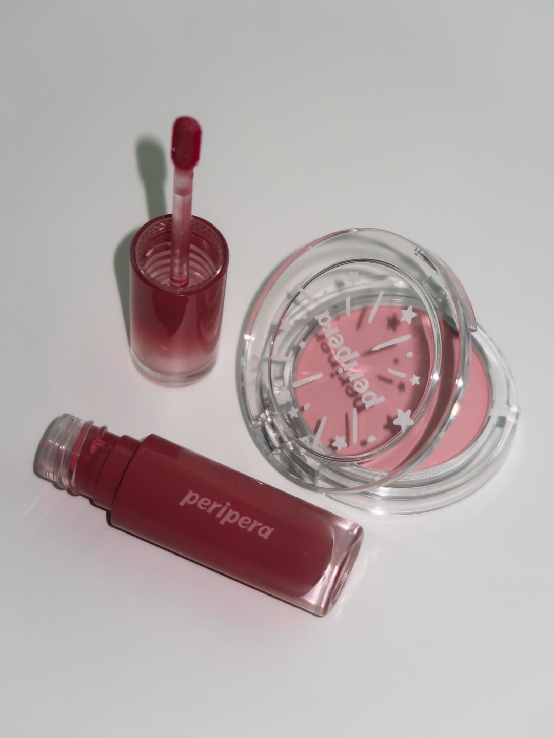 【現貨】韓國 Peripera 晶亮水光 唇釉 清透 腮紅 限時組合