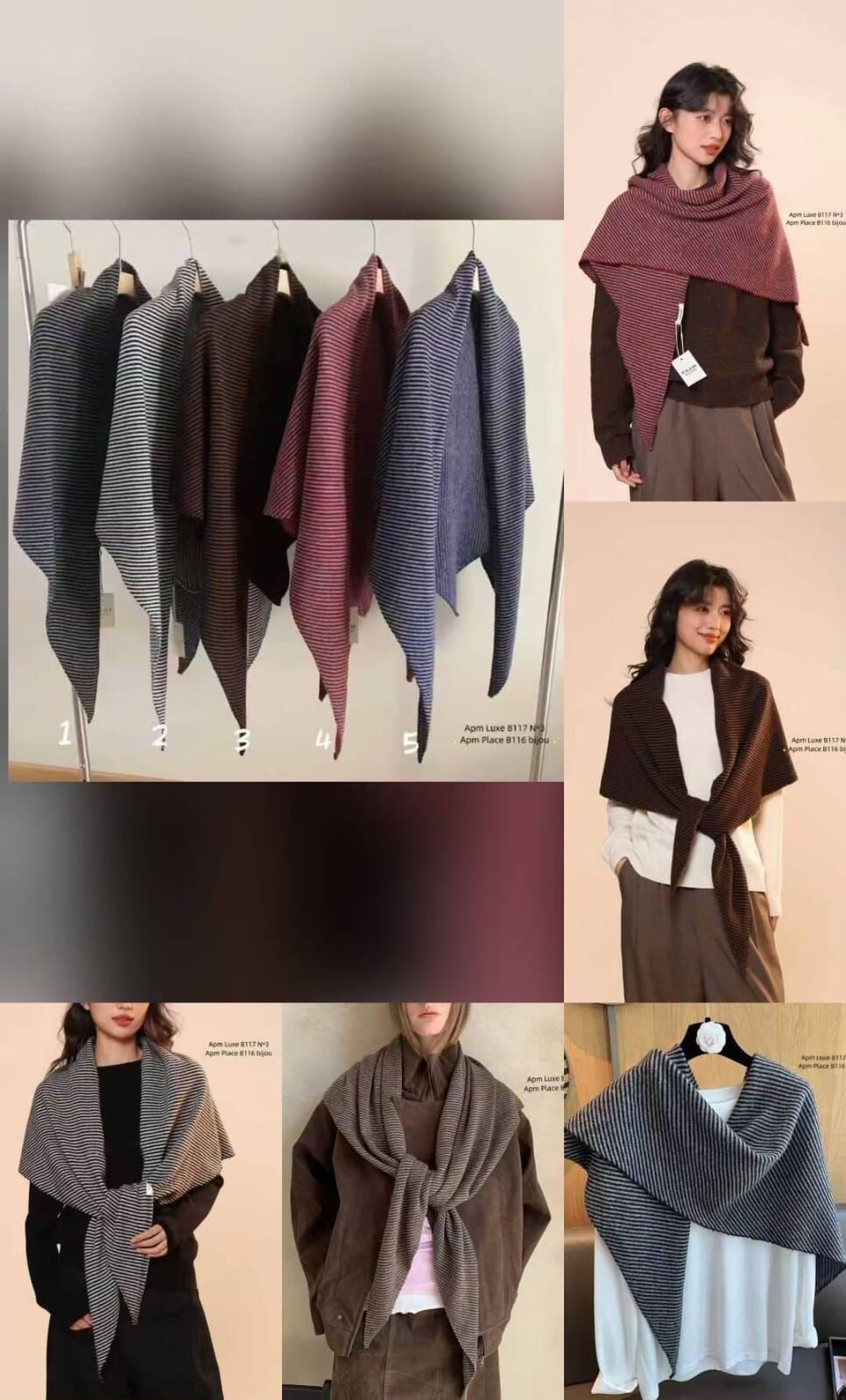 BN5315 韓系氣質文青披肩