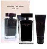 cf3518   NARCISO RODRIGUEZ FOR HER SET 3 PCS EDT SPRAY 100 ML BODY LOTION 75ML