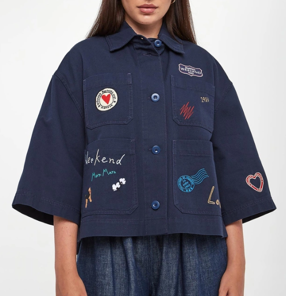 1LN0902-135 MAX MARA Weekend Relaxed Jacket - Navy #5046025106-002 (C-BR-E)