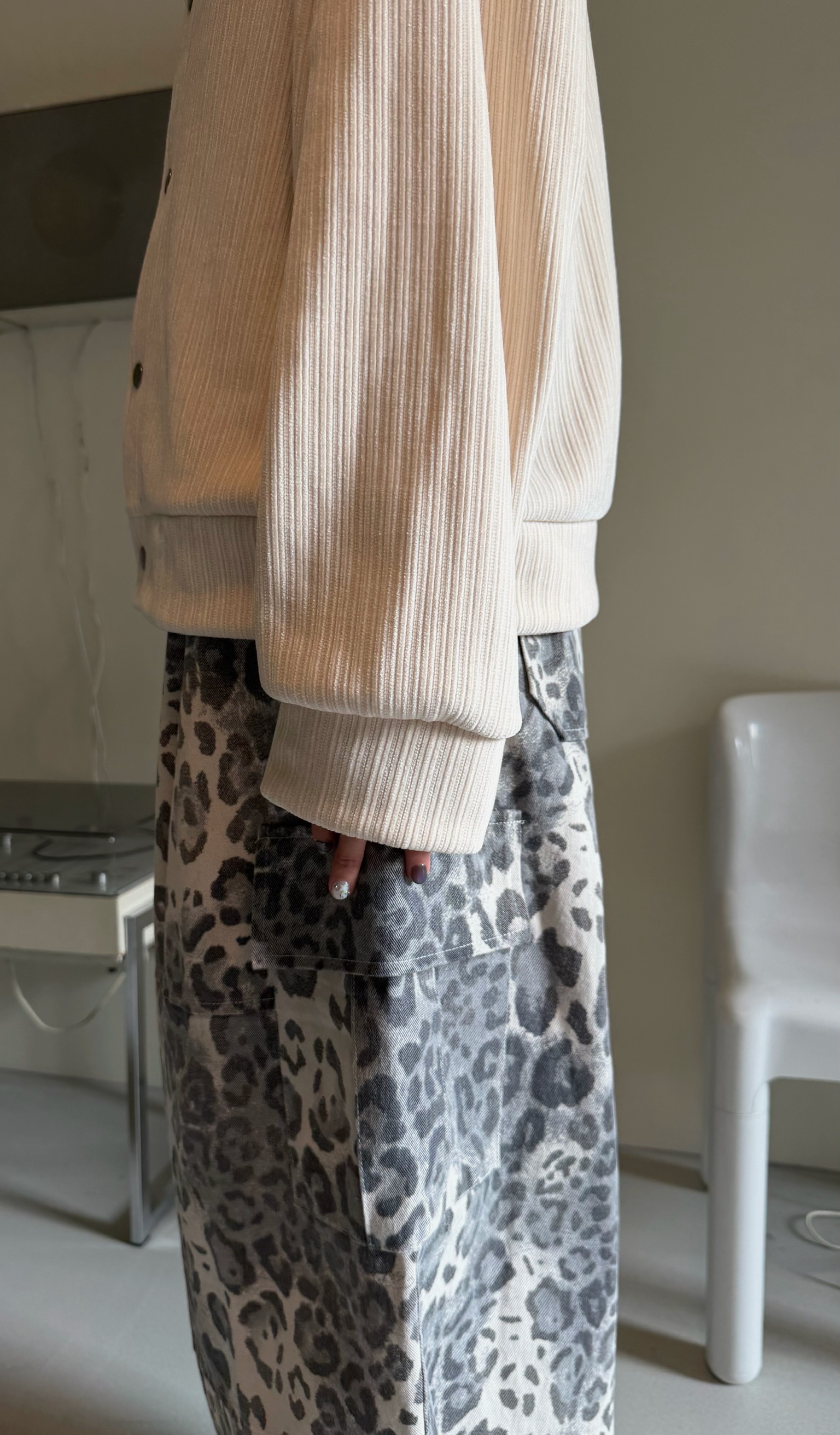 絨面光澤坑紋罩衫