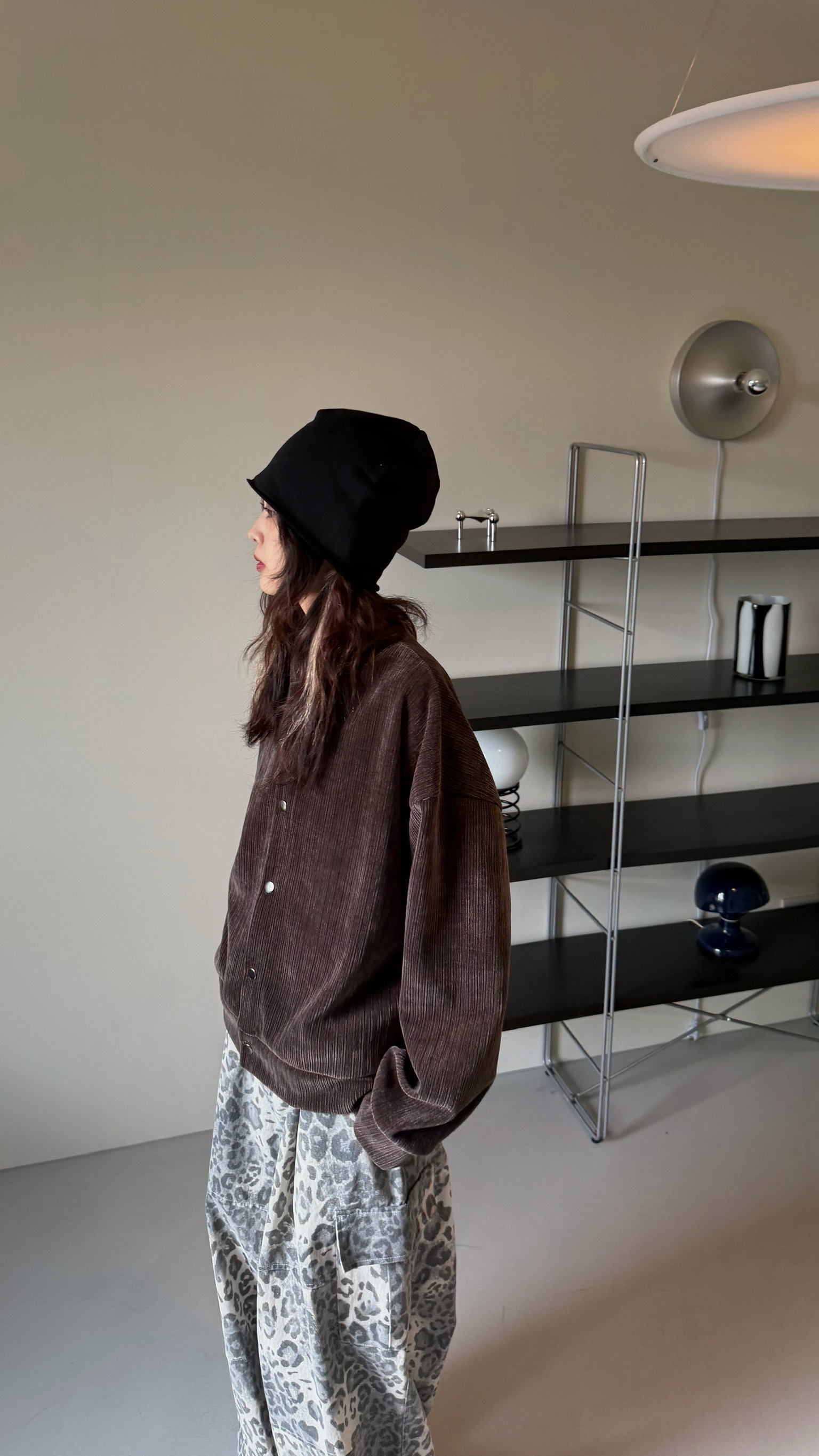 絨面光澤坑紋罩衫