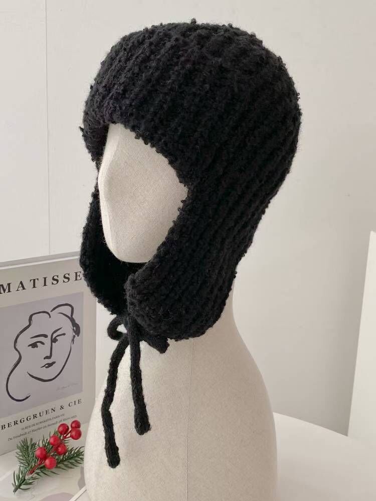 BN5323 綁帶包耳針織冷帽