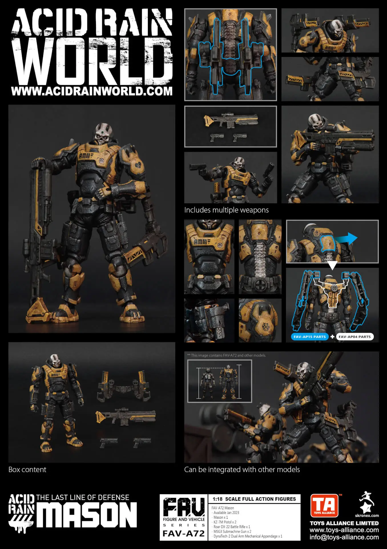 TOYS ALLIANCE x Acid Rain FAV-A72 1:18 FAV-A72 梅森