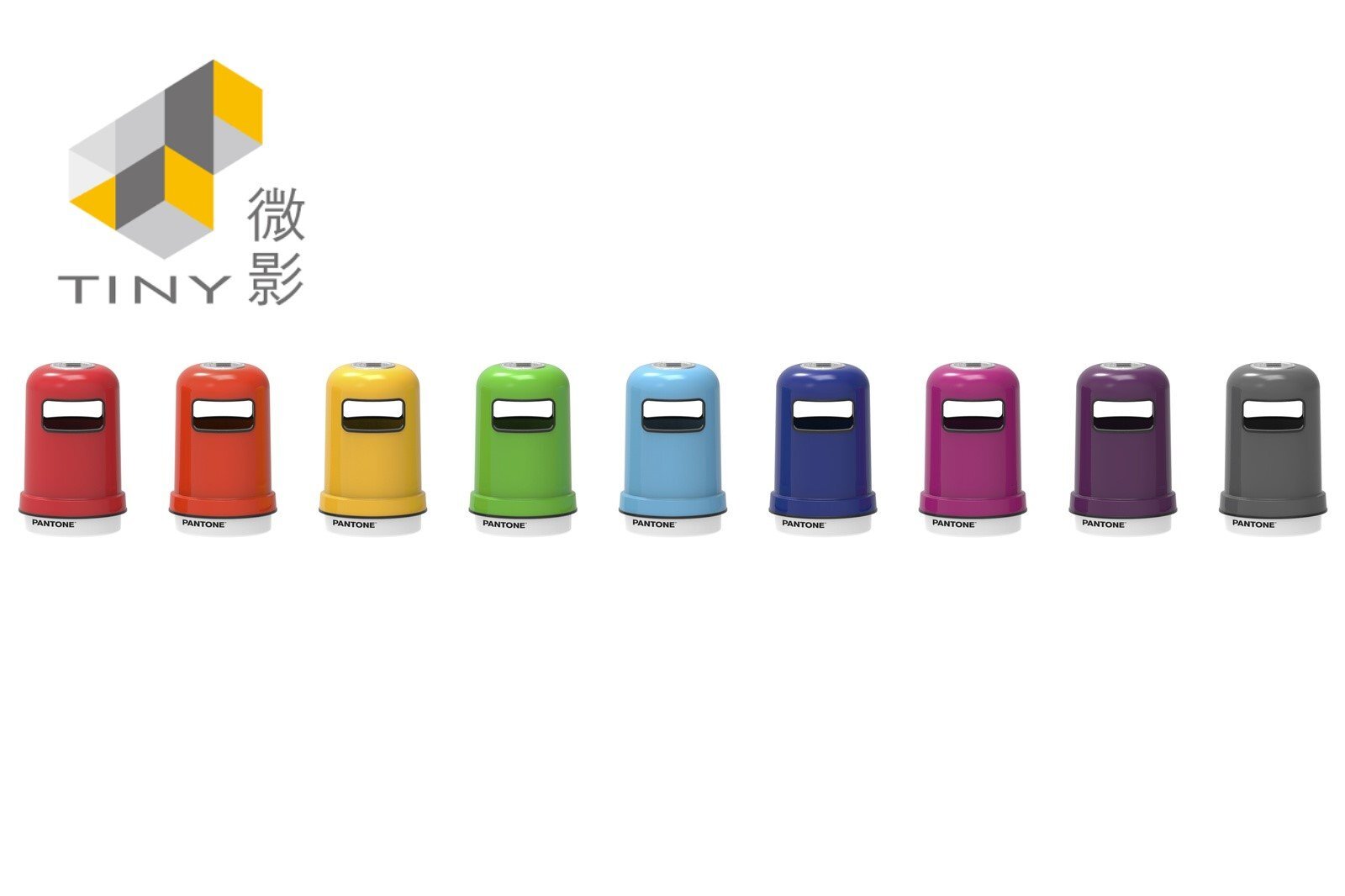 Tiny 1/18 Pantone 垃圾筒 (11 Styles) 一個原箱9件