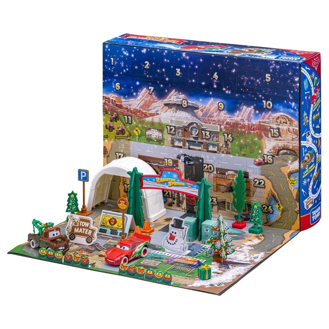Takara Tomy Tomica Disney Cars 彼思Tomica 2024聖誕倒數月曆 限定版