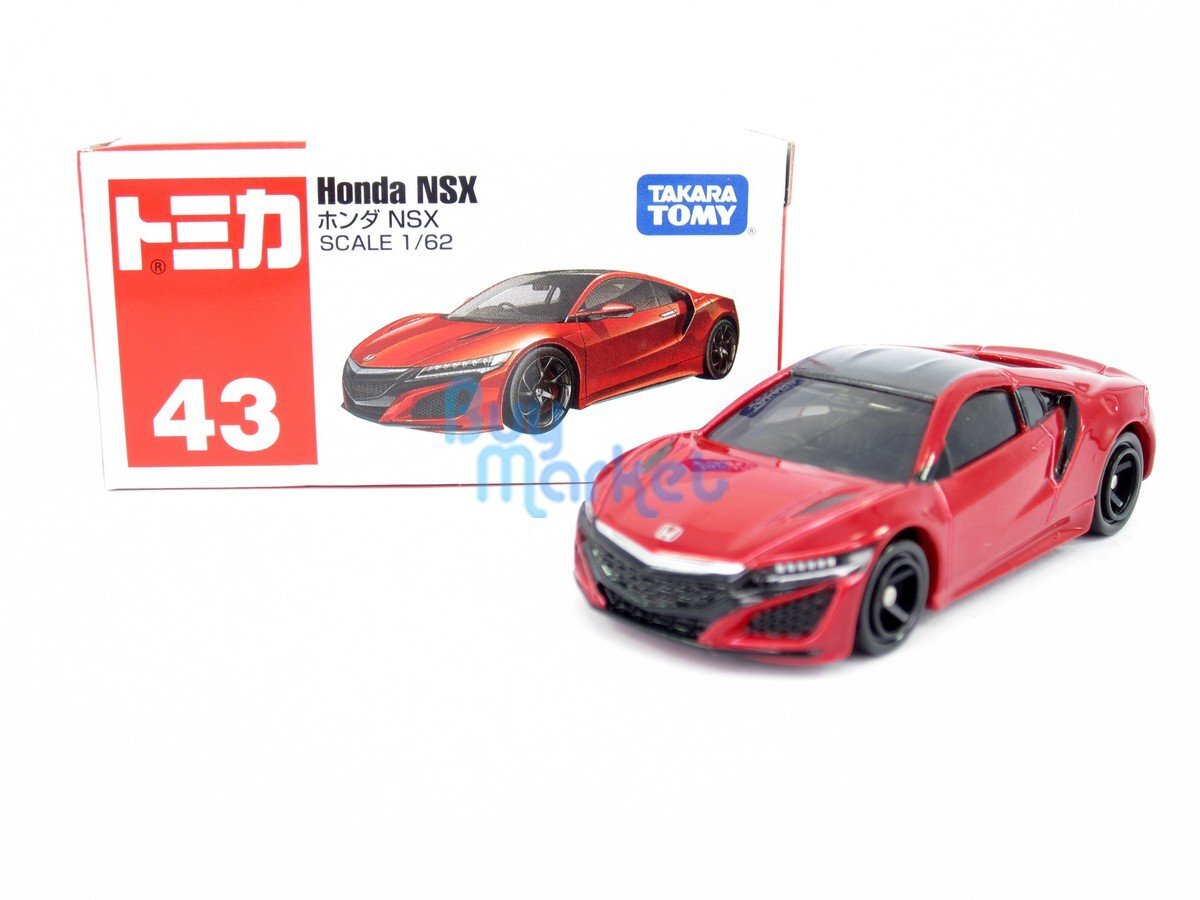 Takara Tomy Tomica #43 本田 NSX 1/62 7cm 紅色 合金玩具模型車 日本製
