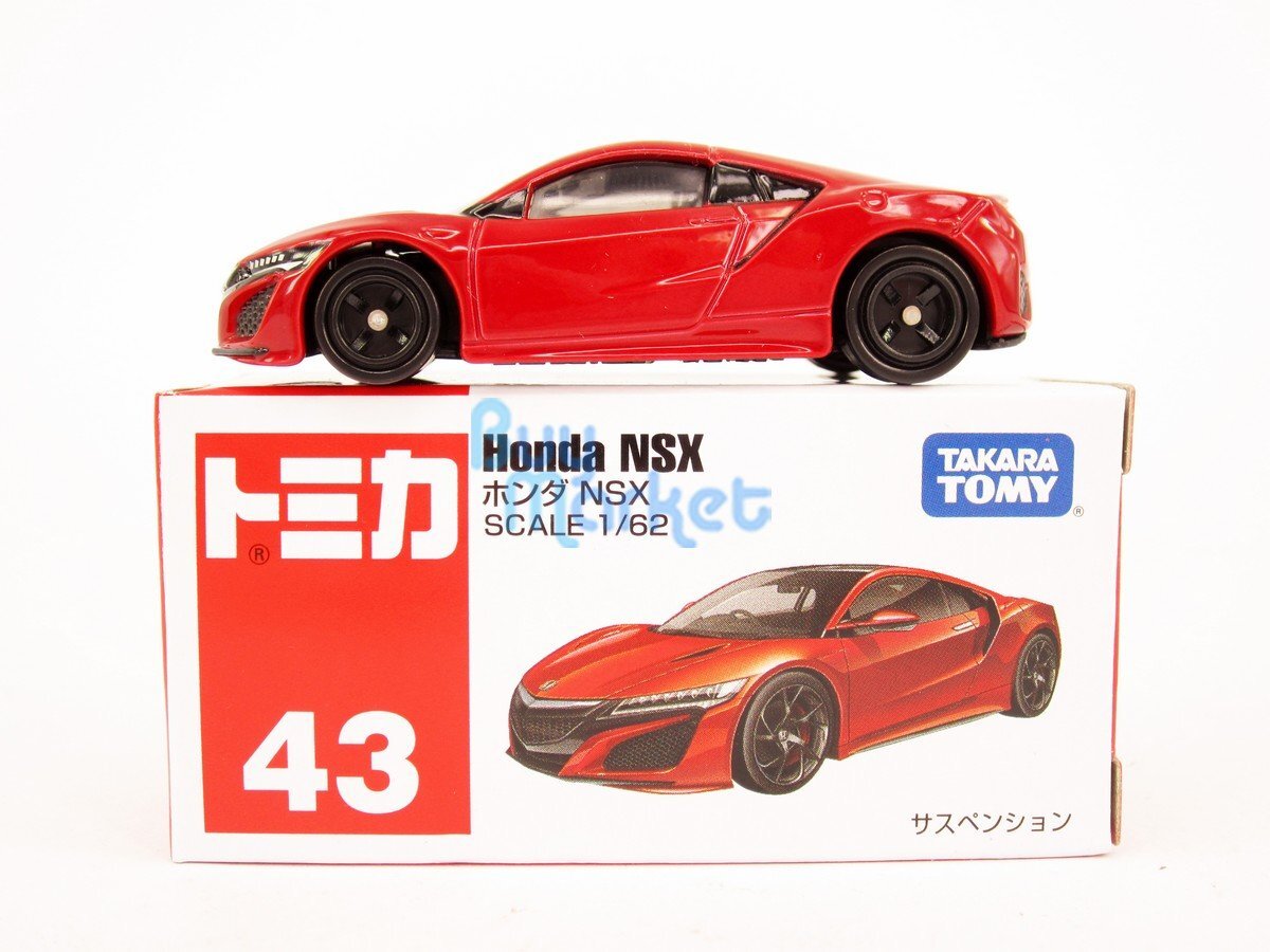 Takara Tomy Tomica #43 本田 NSX 1/62 7cm 紅色 合金玩具模型車 日本製
