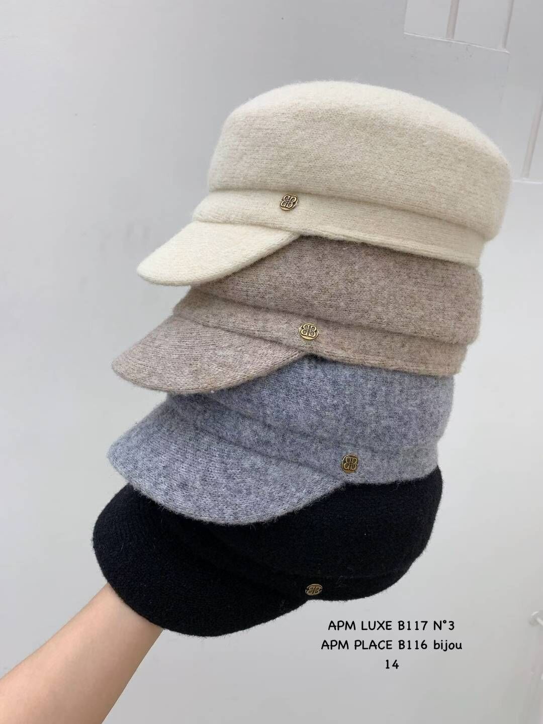 BN5328 名媛珍珠蝴蝶結帽