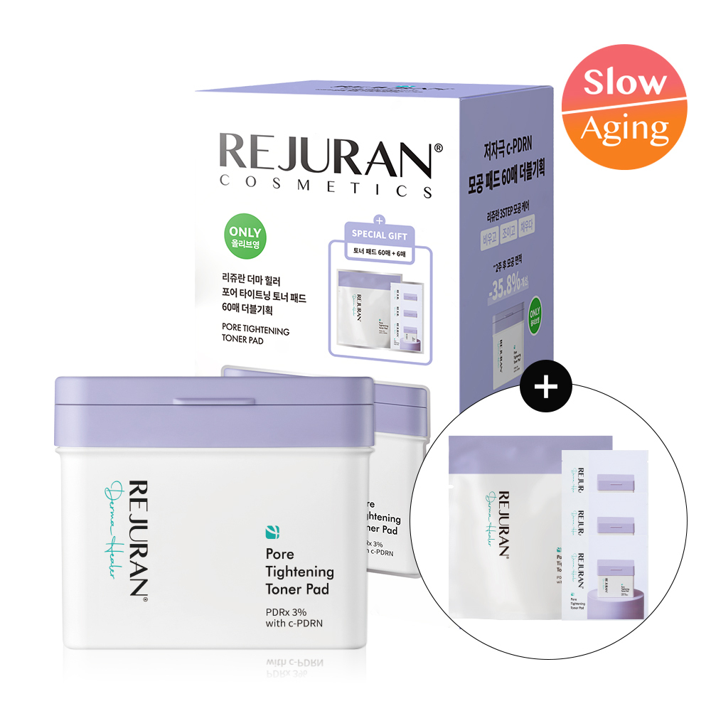 [30/11 - 30/12] REJURAN Derma Healer Pore Tightening Pad [60PCS] [Olive Young Double Planning Set]