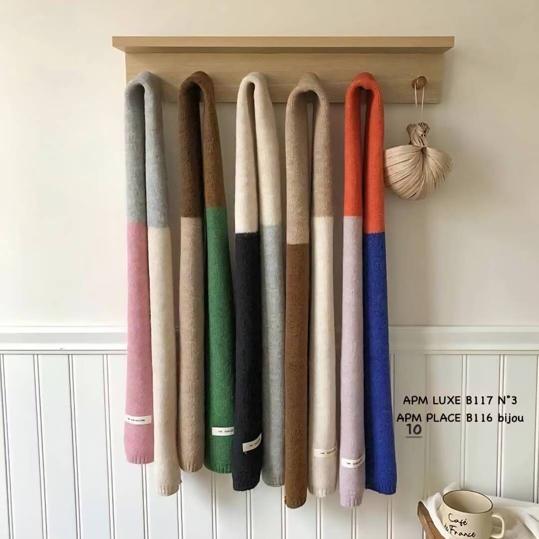 BN5331 三色撞色頸巾