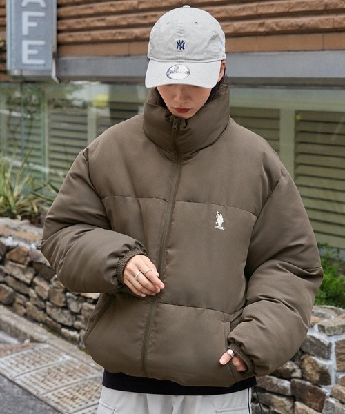 日本🇯🇵連線 MONO-MART x U.S. POLO ASSN. 刺繡Logo超寬鬆立領羽絨外套 人造羽絨 刺繡 外套 夾克 長袖 保暖外套 厚外套 5色(任買兩件711免運)/預購