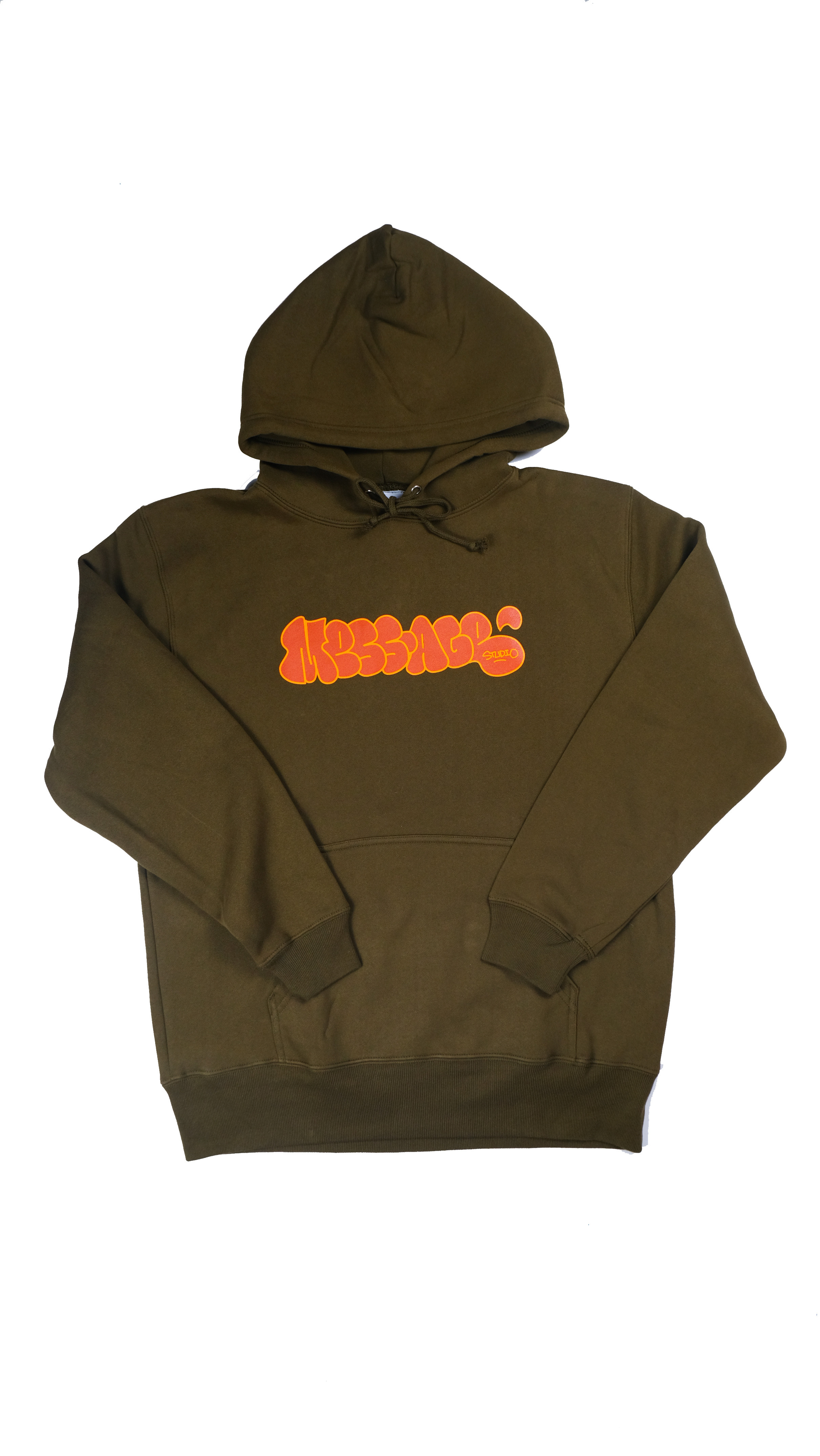 Mess-age Throwie Hoodie - moss green