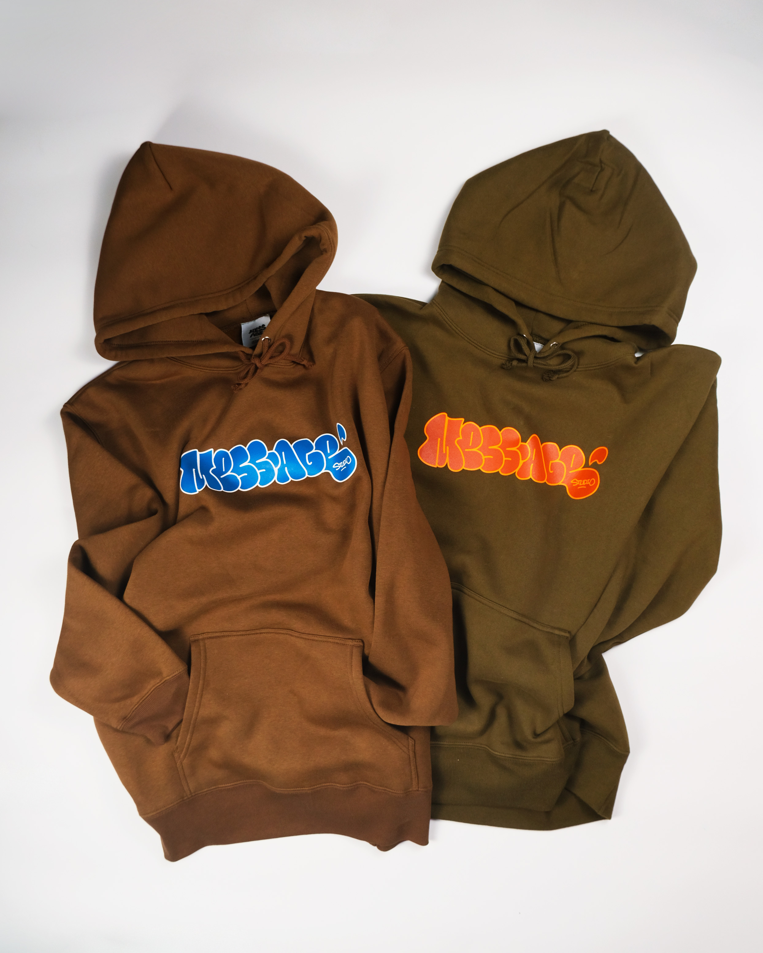 Mess-age Throwie Hoodie - moss green
