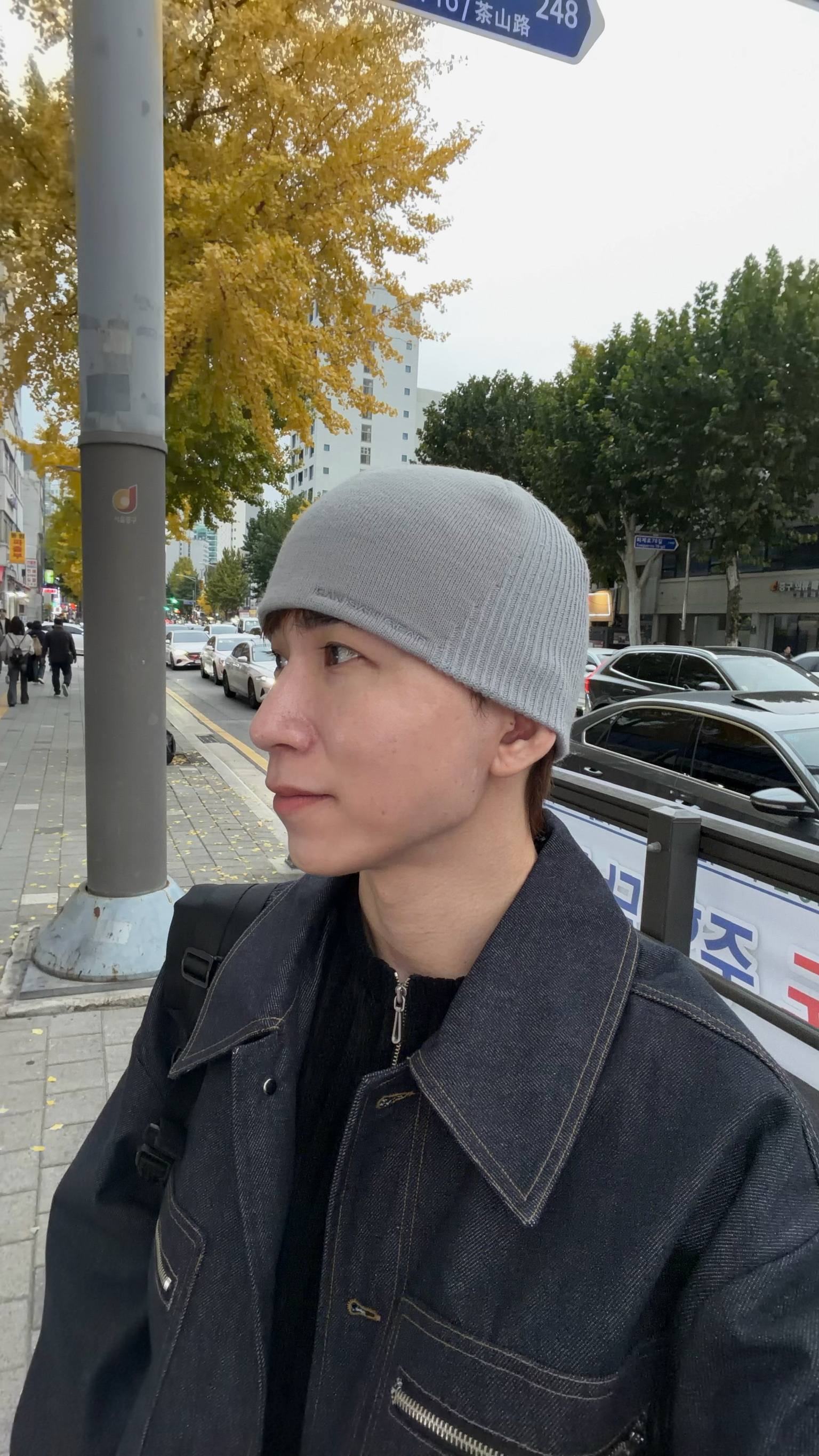 帥氣雙拉鍊單寧外套