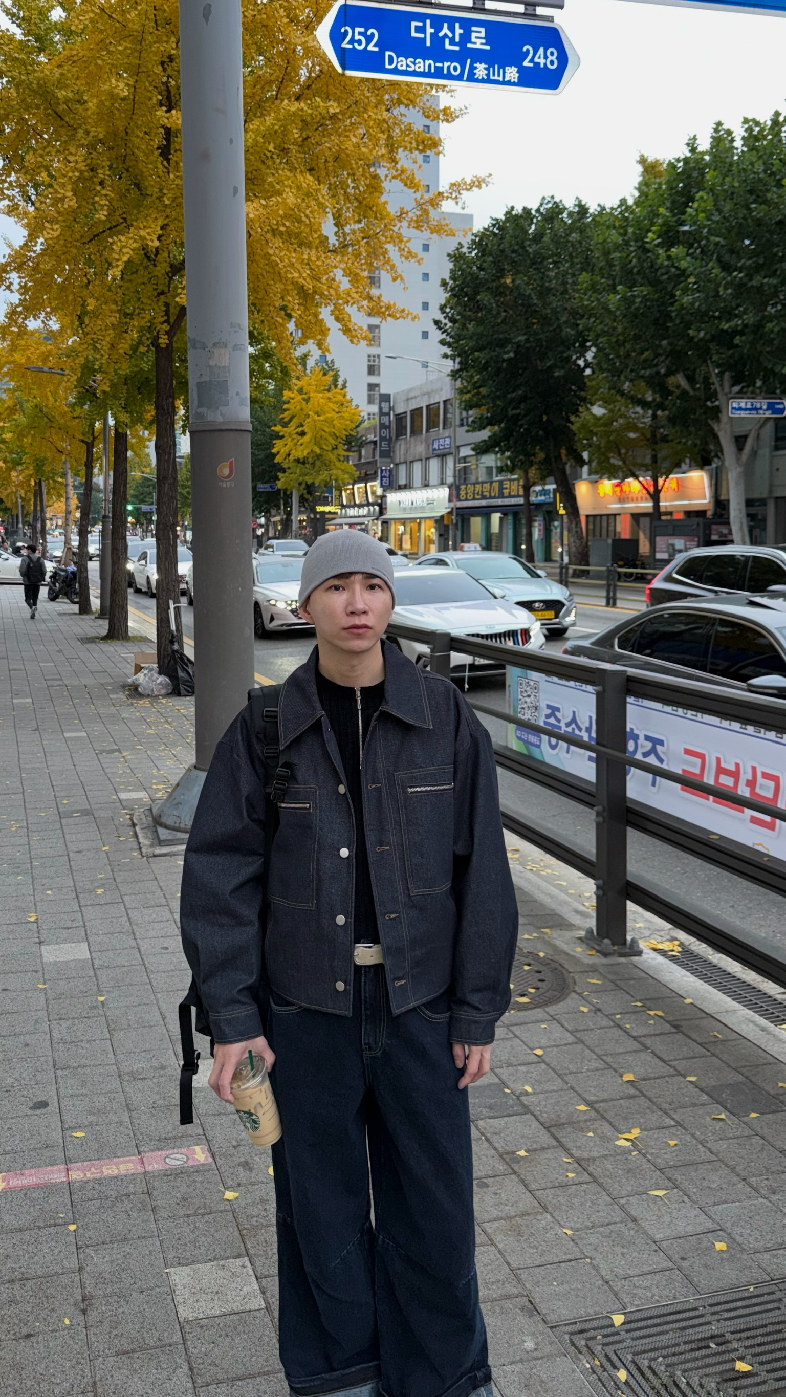 帥氣雙拉鍊單寧外套