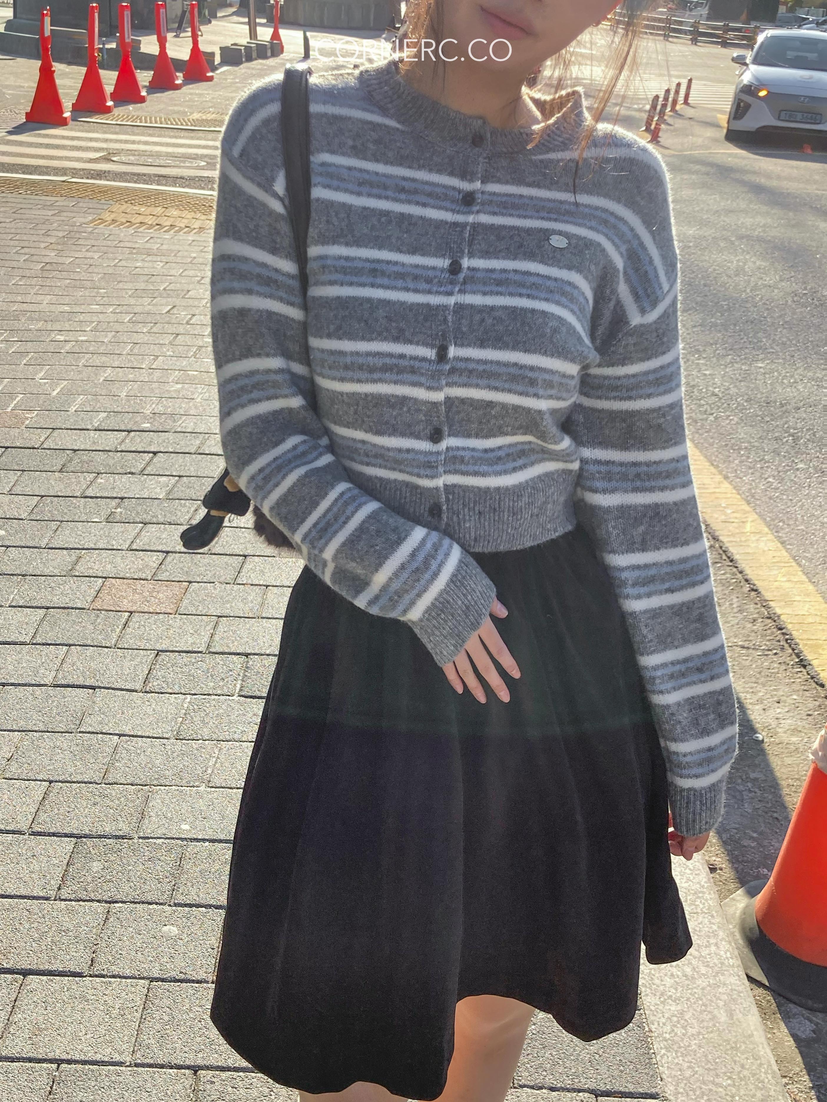 高質小金牌間紋針織外套〈🇰🇷DAY 2〉