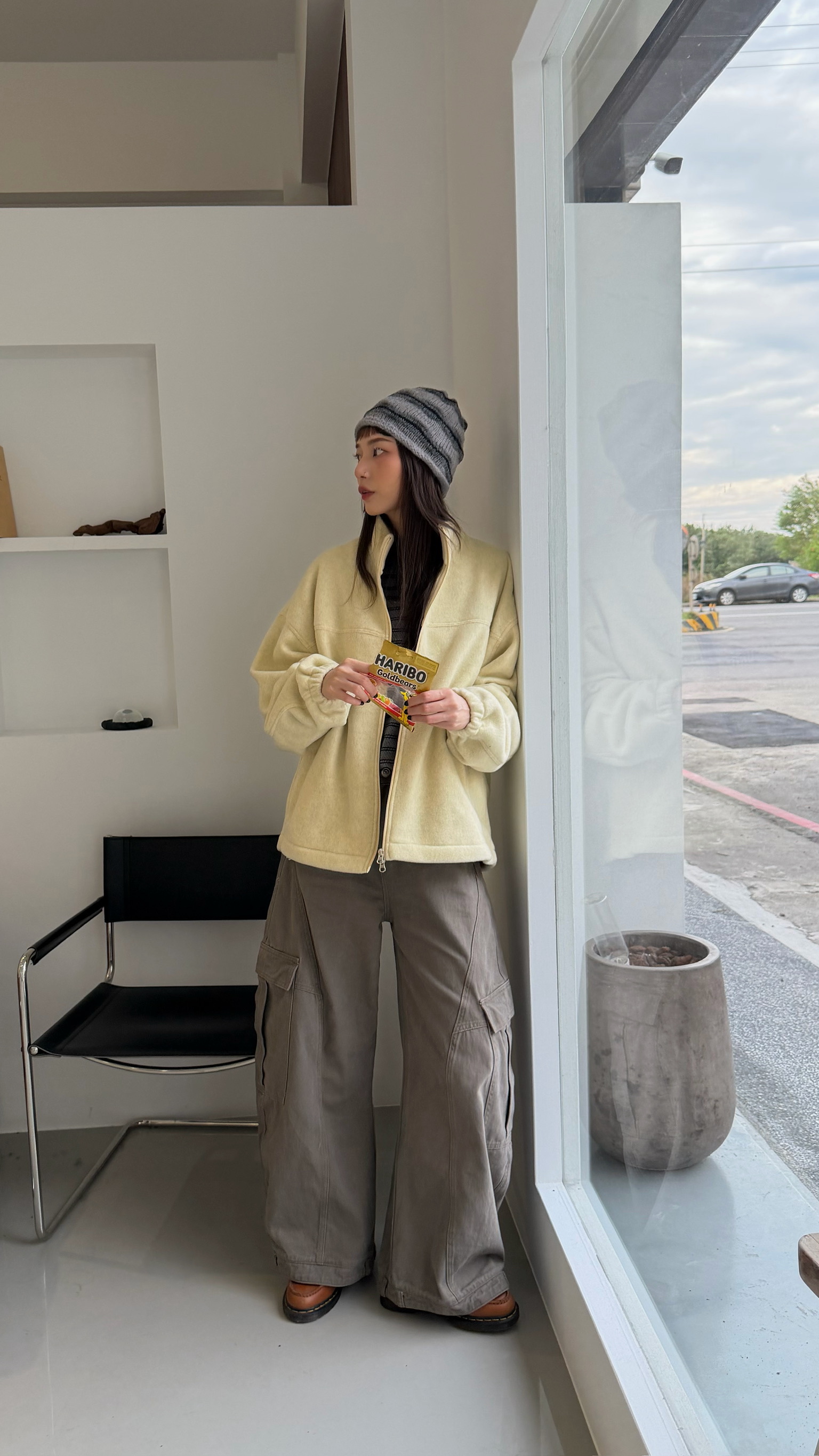 低飽和絨面夾克