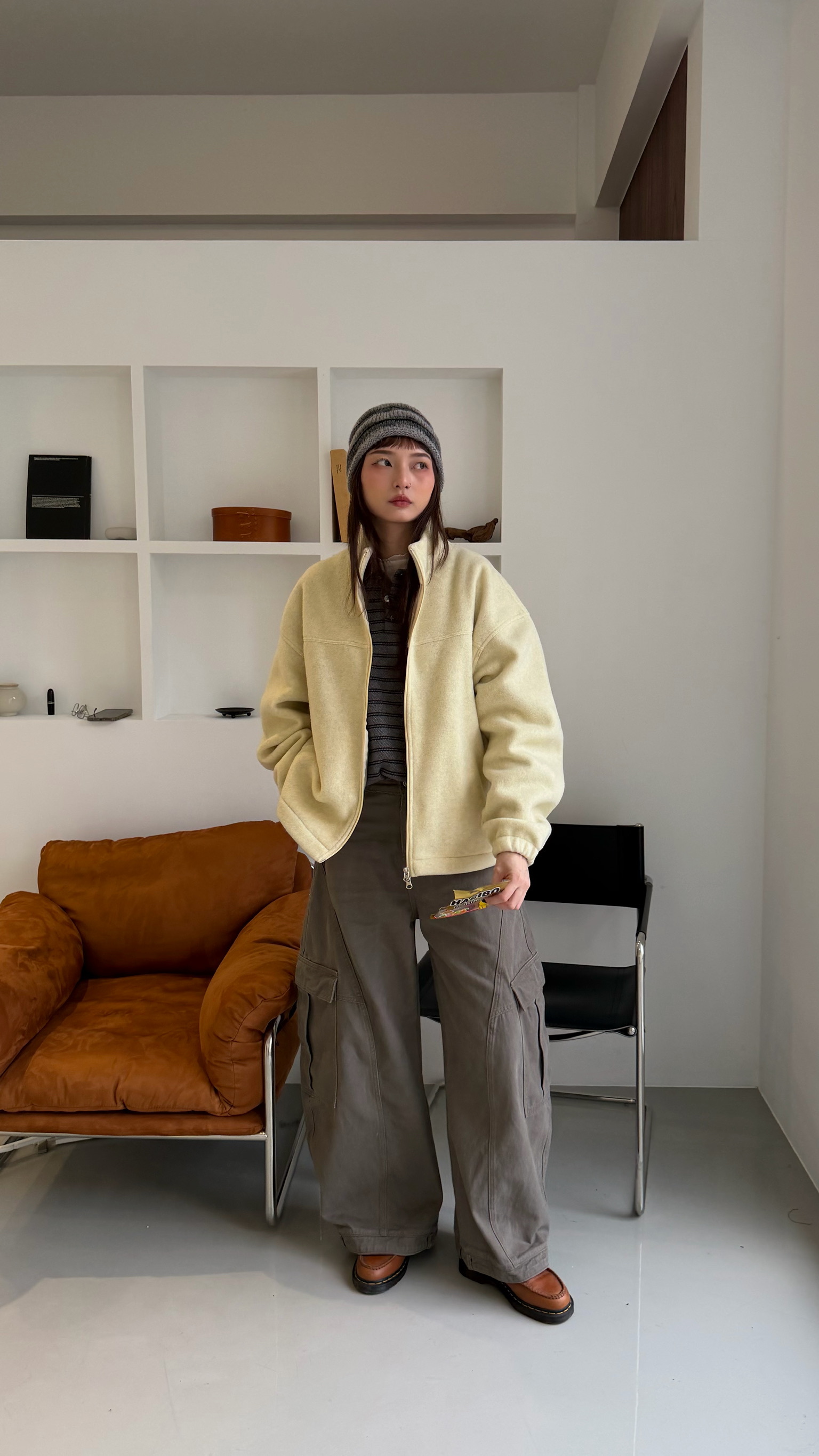 低飽和絨面夾克