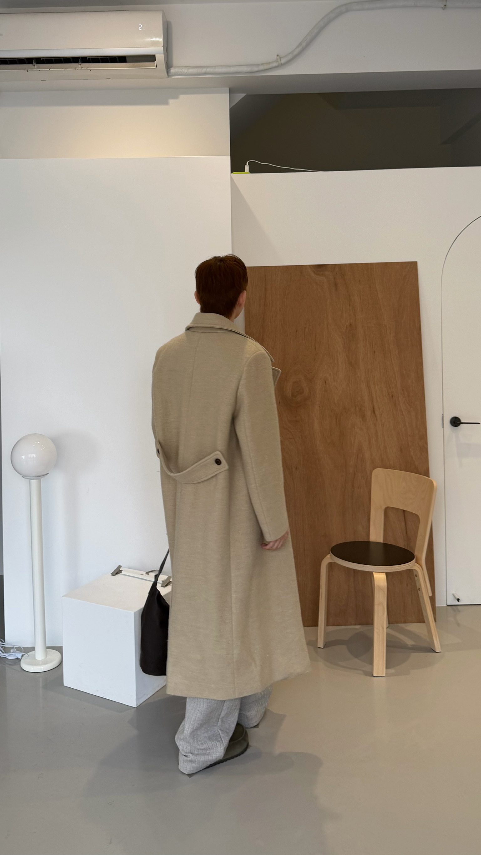 翻領90%羊毛大衣